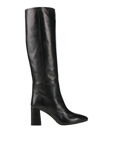 ANNA F. Boots Black Leather