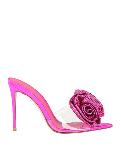 LE SILLA Sandals Fuchsia Plastic, Textile fibres