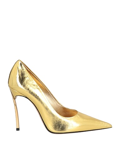 CASADEI Pump Gold Leather