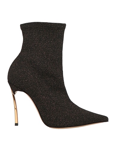 CASADEI Ankle boot Bronze Textile fibers