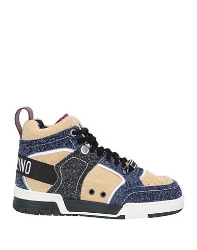 MOSCHINO Sneakers Beige Textile fibres, Leather