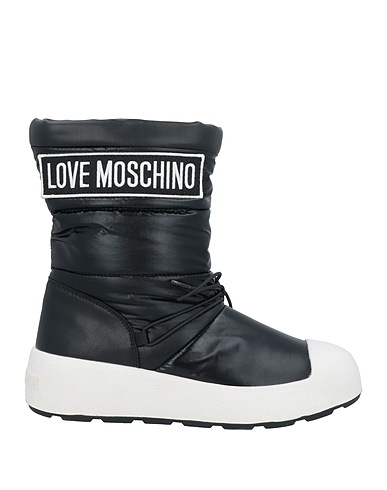 LOVE MOSCHINO Ankle boots Textile fibers, Leather