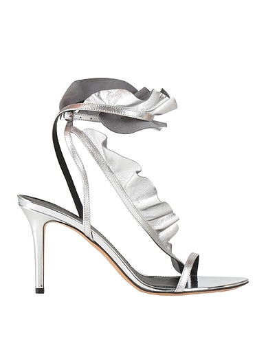 ISABEL MARANT Sandals Silver 100% Lambskin