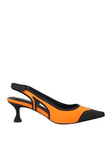 LOLA CRUZ Pump Orange Textile fibers