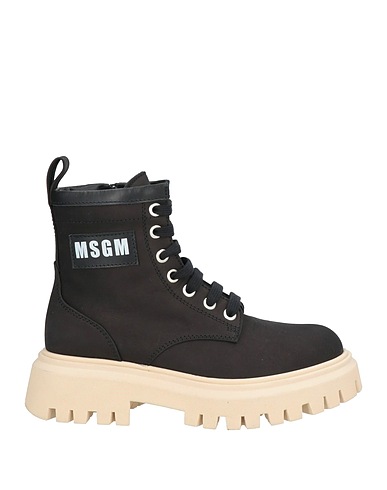 MSGM Stivaletti Nero Pelle
