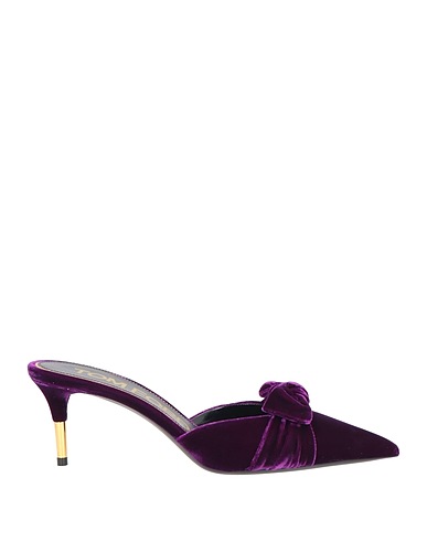 TOM FORD Mules and clogs Purple Viscose