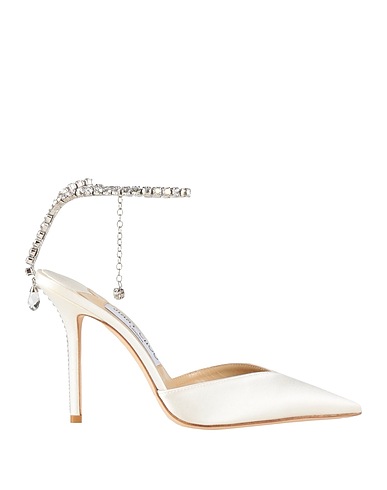 JIMMY CHOO FOOTWEAR White Textile fibres