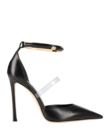 JIMMY CHOO Pump Black Leather, Plastic