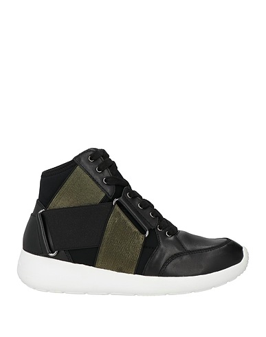 FESSURA Sneakers Black Calfskin, Lycra®