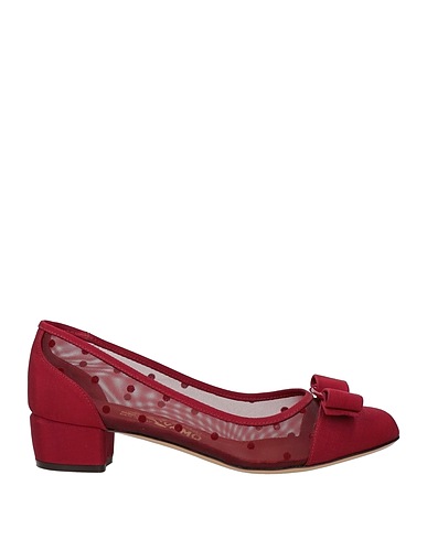 FERRAGAMO Ballerinas Rot Gewebefasern