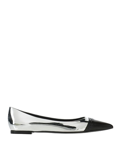 TOM FORD Ballet flats Silver Bull skin, Calfskin