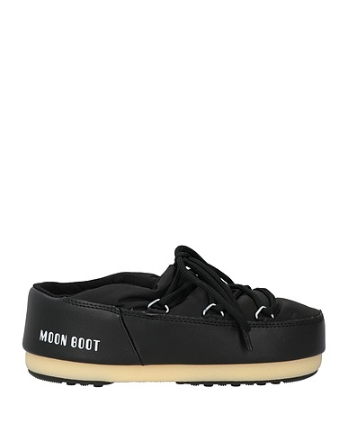 MOON BOOT Mules and clogs Black Textile fibers