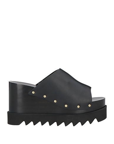 STELLA McCARTNEY Mules and clogs Black Textile fibres