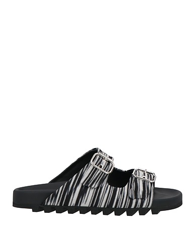 MISSONI Sandals Black Textile fibres