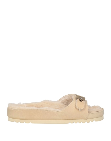 SCHOLL Sandals Beige Leather
