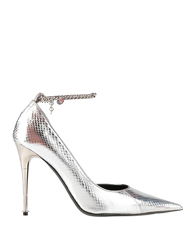 TOM FORD Pumps Silber Ayers, Boa-Wassertrugnatter, Messing, Stahl