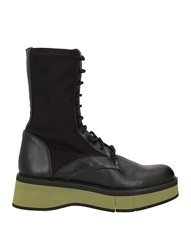 PALOMA BARCELÓ Ankle boot Black Textile fibers, Leather