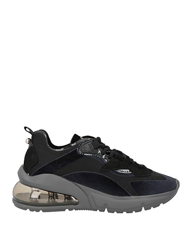 D.A.T.E. Sneakers Black Leather, Textile fibers