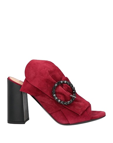 BALLIN Sandals Burgundy Textile fibres