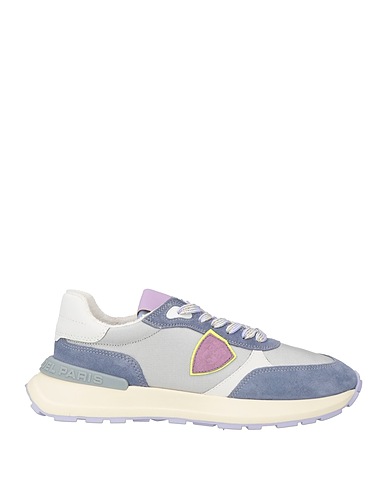 PHILIPPE MODEL Sneakers Purple Leather, Textile fibres
