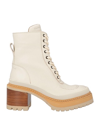 SEE BY CHLOÉ Ankle boot Off white Leather