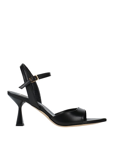 GIAMPAOLO VIOZZI Sandals Black Leather