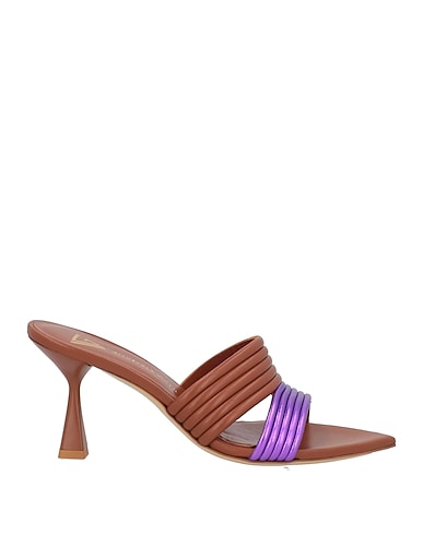 GIAMPAOLO VIOZZI Sandals Brown Leather