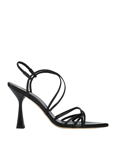 GIAMPAOLO VIOZZI Sandals Black 100% Sheepskin