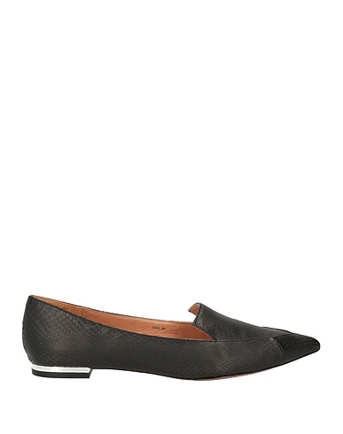 RACHEL ZOE Loafers Black Snakeskin