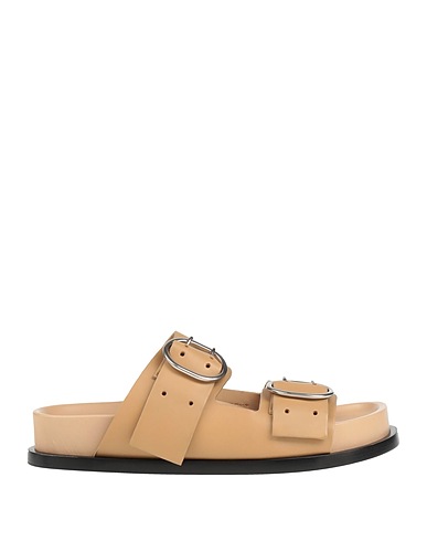 JIL SANDER Sandals Khaki Calfskin