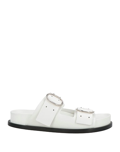 JIL SANDER Sandals White Calfskin