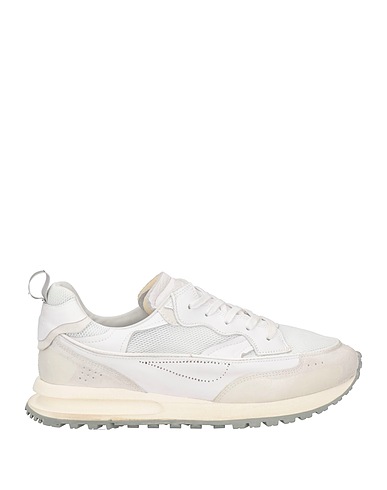 HIDNANDER Sneakers Beige Leather, Textile fibres