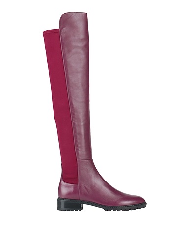 STUART WEITZMAN Stivali Prugna Pelle, Fibre tessili