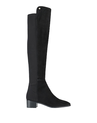 STUART WEITZMAN Сапоги NERO Кожа, Текстильное волокно