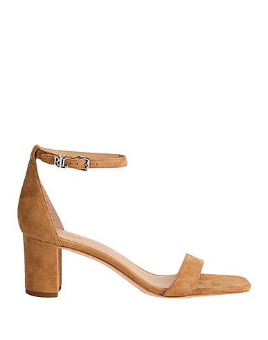 LAUREN RALPH LAUREN Sandals LOGAN SUEDE SANDAL
 Sand 100% Sheepskin