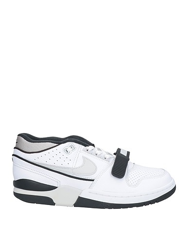NIKE Sneakers White Leather, Textile fibres