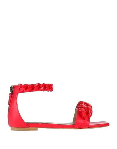 STELLA McCARTNEY Sandals Red Textile fibres