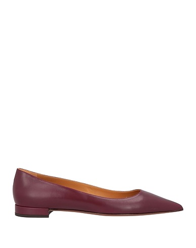 RALPH LAUREN COLLECTION Ballerinas Bordeaux Leder