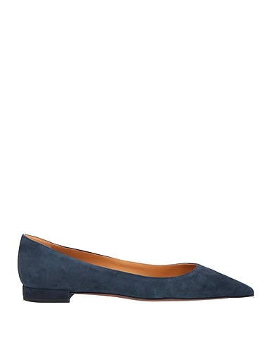 RALPH LAUREN COLLECTION Ballet flats Navy blue Leather