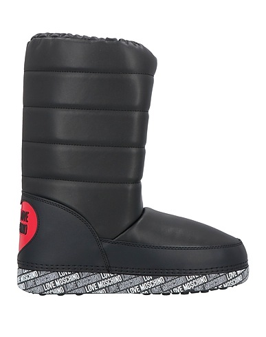 LOVE MOSCHINO Boots Black Textile fibres