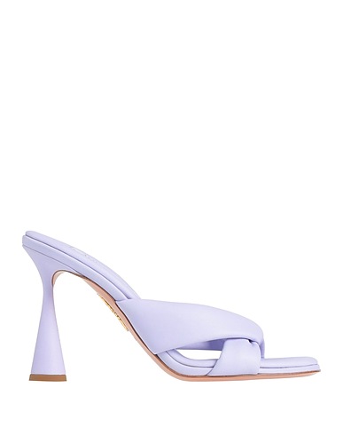 AQUAZZURA Sandals Lilac Leather