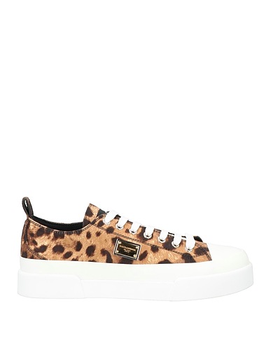 DOLCE&GABBANA Sneakers Braun 90% Baumwolle, 10% Kalbsleder