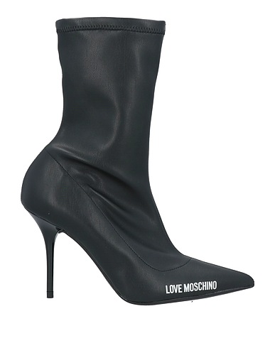 LOVE MOSCHINO Ankle boot Black Textile fibers