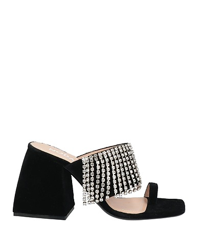 NODALETO Flip flops Black Textile fibres