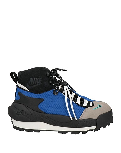 NIKE Sneakers Blue Textile fibres, Leather