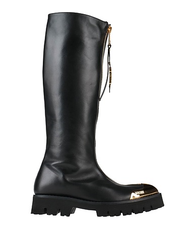 MOSCHINO Boots Black 100% Calfskin
