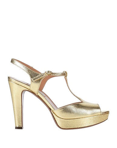 L' AUTRE CHOSE Sandals Gold Leather