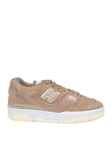 NEW BALANCE Sneakers Taupe Leather, Textile fibers