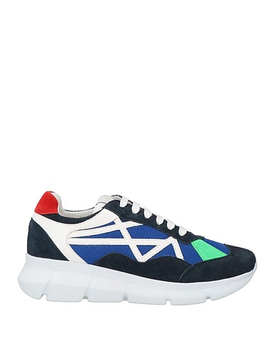 L4K3 Sneakers Blau Leder, Gewebefasern