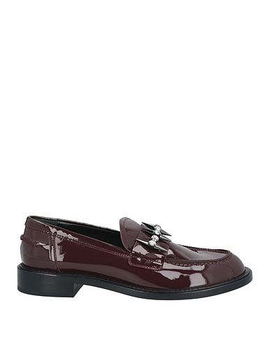 AGL Loafers Burgundy Leather